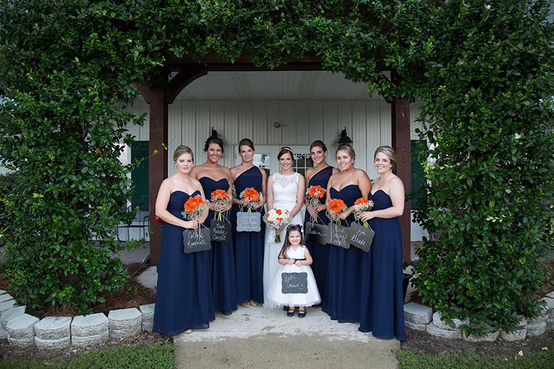 Bride with her Bridesmaids