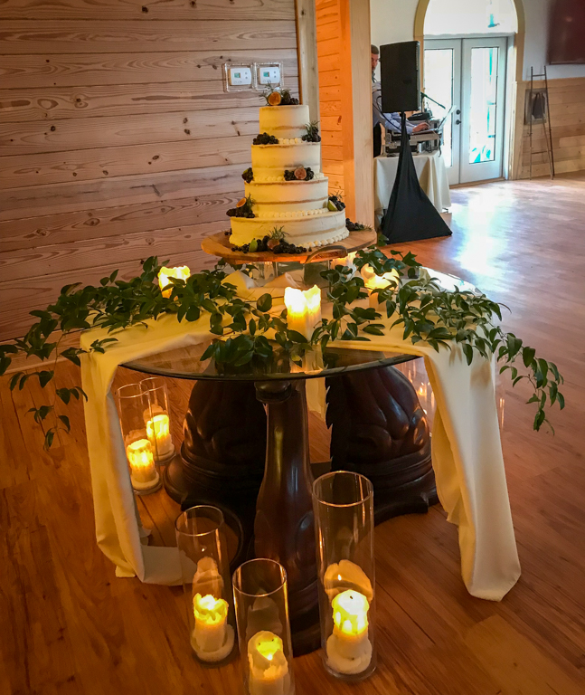 Decorated-Cake-Table-Fox-Hollow-Farm-Venue